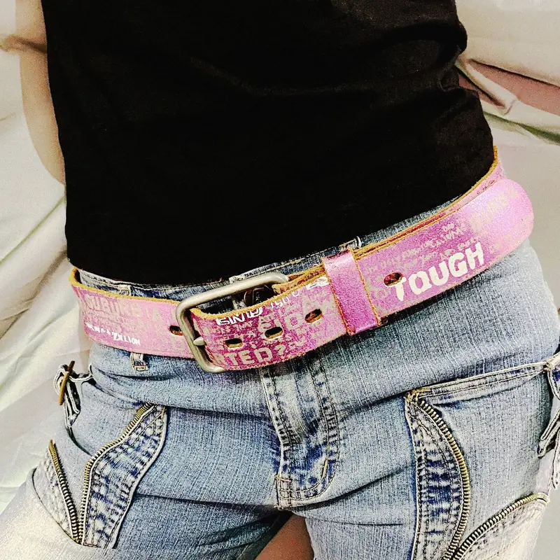 Tough pink belt