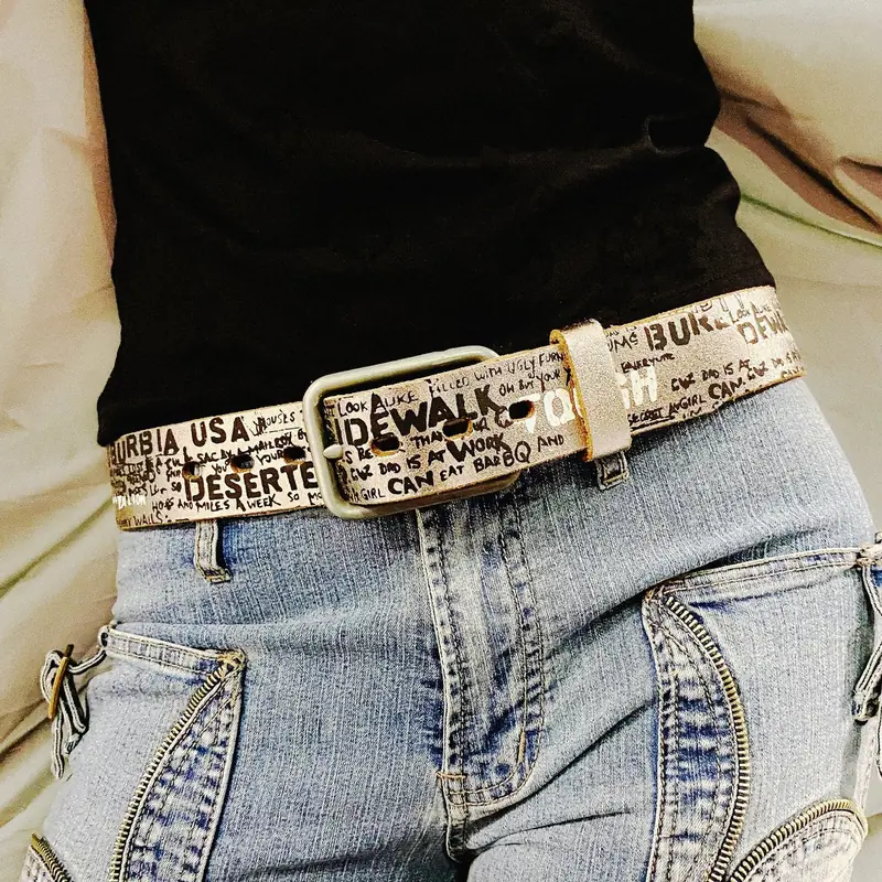 Tough silver belt