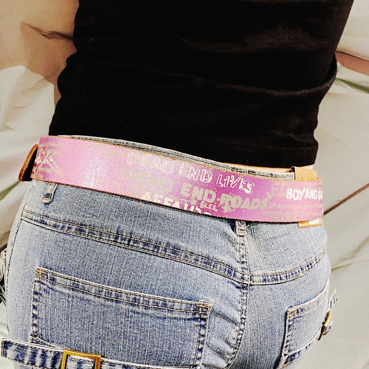 Tough pink belt